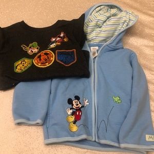 Mickey Mouse sweat shirt and T-shirt set size 2T